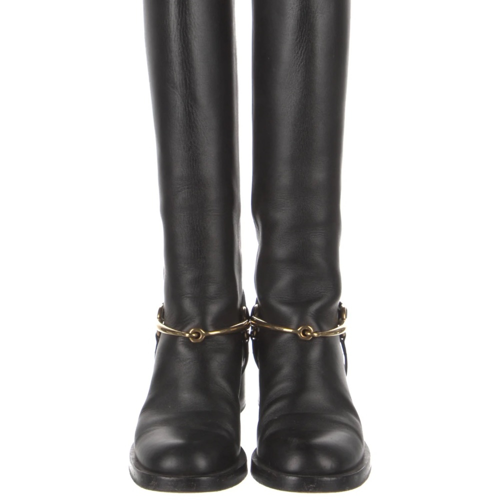 Gucci Leather Riding Boots